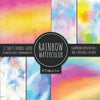 Rainbow Watercolor Scrapbook Paper Pad Vol.1 Decorative Crafts Scrapbooking Kit Collection for Card Making, Origami, Stationary, Decoupage, DIY Handma - Paperback