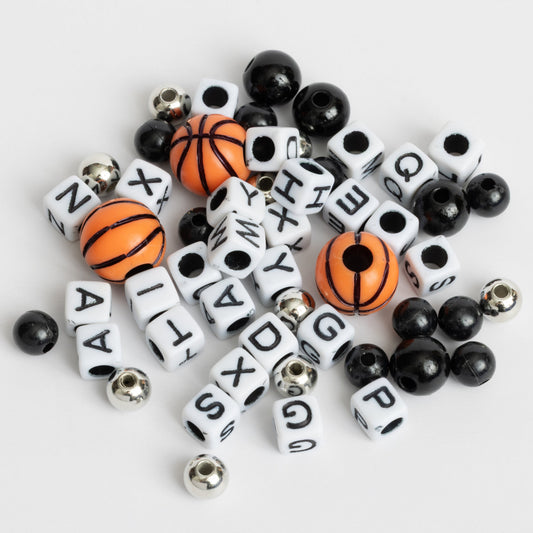 Jump Basketball High Top Sneaker Charm Sports Beads DIY Jar