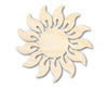Unfinished Wood Radiant Sun Silhouette | Summer | Celestial | Craft Cutout | up to 46"