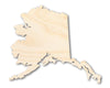 Unfinished Wood Alaska Shape - State - Craft - up to 46" DIY