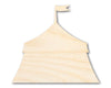 Unfinished Wood Circus Tent Shape | Fair | Craft Cutout | up to 46" DIY