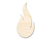 Unfinished Wood Flame Shape | Craft Cutout | up to 46" DIY