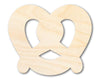 Unfinished Wood Pretzel Shape | Food | Craft Cutout | up to 46" DIY