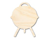 Unfinished Wood Charcoal Grill Shape - Craft - up to 46" DIY