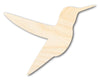 Unfinished Wood Hummingbird Shape - Garden Wildlife Craft - up to 46" DIY