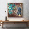 NEW WHIMSICAL Diamond Painting: Cross Stitch Mosaic Featuring a Delightful Little Elephant Embroidery and Rhinestone Home Décor
