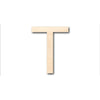 Unfinished Wood Arial Letter T Shape - Craft - up to 46" DIY