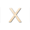 Unfinished Wood Arial Letter X Shape - Craft - up to 46" DIY
