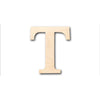 Unfinished Wood Bold Tau Shape - Craft - up to 46" DIY