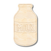 Unfinished Wood Etched Milk Shape | Paint By Line Crafts | up to 30" DIY