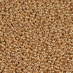 Miyuki 15-1053 15/0 Galvanized Yellow Gold Seed Beads - 5 or 10 gm