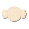 Unfinished Wood Etched Round Candy Shape | Paint By Line Crafts | up to 30" DIY