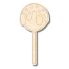 Unfinished Wood Etched Cake Pop Shape | Paint By Line Crafts | up to 30" DIY