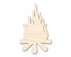 Unfinished Wood Bonfire Shape - Camping Craft - up to 46" DIY