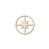 Unfinished Wood Compass Rose Star Sharp Six Point Star Silhouette - Craft- up to 46" DIY