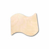 Unfinished Wood Cute Flag Silhouette - Craft- up to 46" DIY