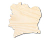 Unfinished Wood Cote d'Ivoire Country Shape - Ivory Coast West Africa Craft - up to 46" DIY