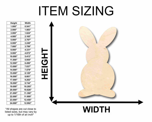 Unfinished Wood Easter Bunny Silhouette - Craft- up to 46" DIY