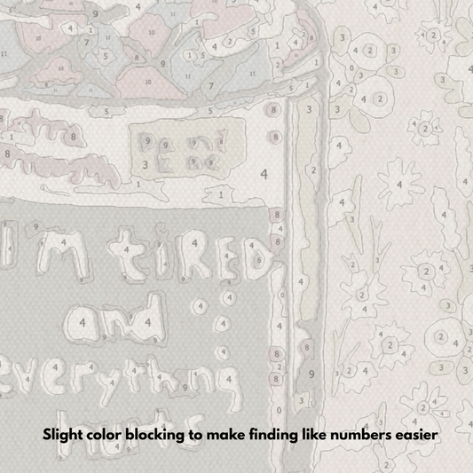 I’m Tired & In Pain - Paint by Numbers Kit