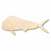 Unfinished Wood Mahi Fish Silhouette - Craft- up to 46" DIY