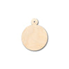 Unfinished Wood Christmas Ornament Circle Shape - Craft - up to 46" DIY