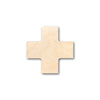 Unfinished Wood Swiss Cross Shape - Craft - up to 46" DIY