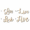 Live Sign Unfinished Wood Cutout Home Decor DIY