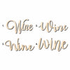 Wine Sign Unfinished Wood Cutout Home Decor DIY