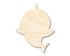 Unfinished Wood Cute Shark Shape - Craft - up to 46"