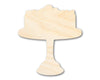 Unfinished Wood Dessert Cake Shape - Craft - up to 46"