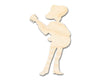 Unfinished Wood Mariachi Guitar Player Shape - Craft - up to 46"