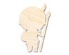 Unfinished Wood Native Boy Shape | Craft Cutout | up to 46" DIY