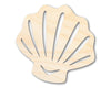 Unfinished Wood Sea Shell Shape | Ocean Beach Craft Cutout | up to 46" DIY
