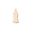 Unfinished Wood Candle Shape - Craft - up to 46" DIY