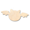Unfinished Wood Cute Bat Shape - Craft - up to 46" DIY