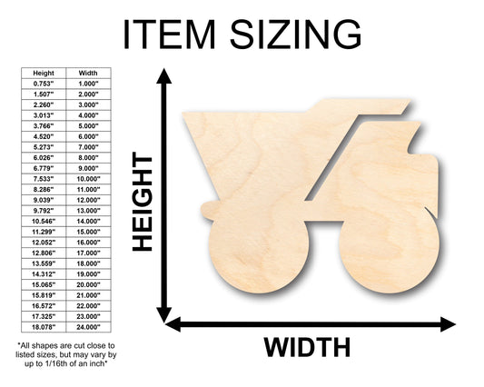 Unfinished Wood Dumptrunk Shape - Craft - up to 46" DIY