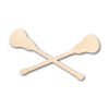 Unfinished Wood Lacrosse Stick Cross Shape - Craft - up to 46" DIY