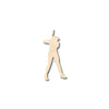 Unfinished Wood Softball Batter Shape - Craft - up to 46" DIY