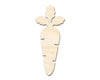 Unfinished Wood Carrot Shape - Garden Vegetable Craft - up to 46" DIY