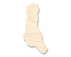 Unfinished Wood Grande Comore Island Shape - Comoros Craft - up to 46" DIY