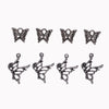 Silver Butterfly Charm Set