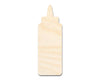 Unfinished Wood Condiment Bottle Shape | Craft Cutout | up to 46" DIY