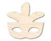 Unfinished Wood Feather Mask Silhouette | Mardi Gras | DIY Craft Cutout | up to 46" DIY
