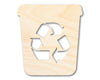 Unfinished Recycle Bin Shape | DIY Craft Cutout | up to 46" DIY