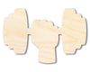 Unfinished Dumbbell Shape | DIY Craft Cutout | up to 46" DIY
