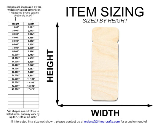 Unfinished Wood Pool Raft Shape | DIY Craft Cutout | up to 46" DIY