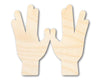 Unfinished Wood Priestly Blessing Hands Shape | DIY Craft Cutout | up to 46" DIY