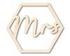 Unfinished Wood Mrs. Chair Sign | DIY Craft Cutout | up to 46" DIY