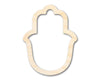 Unfinished Wood Hamsa Outline Shape | DIY Craft Cutout | up to 46" DIY