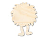 Unfinished Wood Fuzzy Ball Monster Shape | DIY Craft Cutout | up to 46" DIY